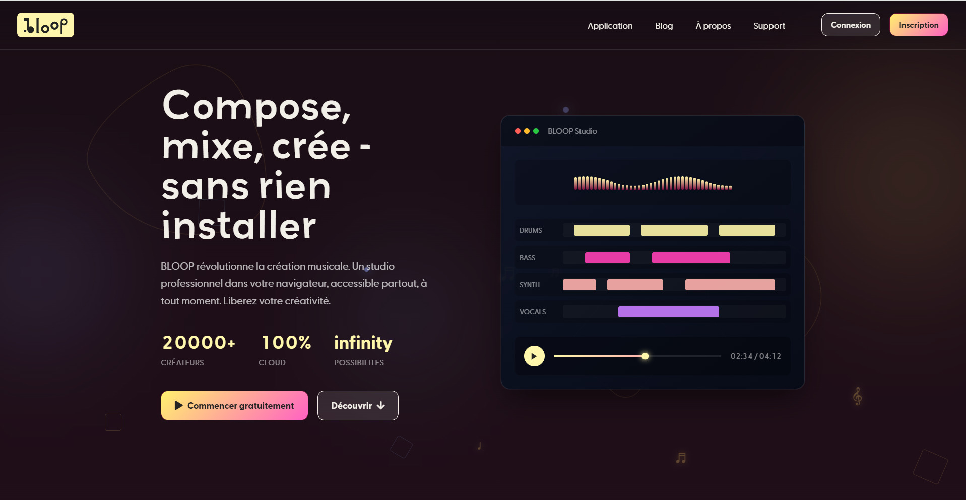 Bloop project screenshot